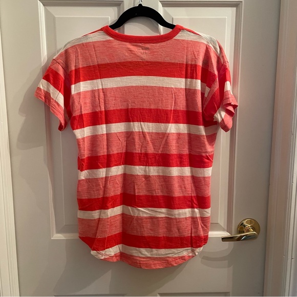 Madewell Whisper Cotton Rib-Crewneck Tee in Milner Stripe - Picture 5 of 7